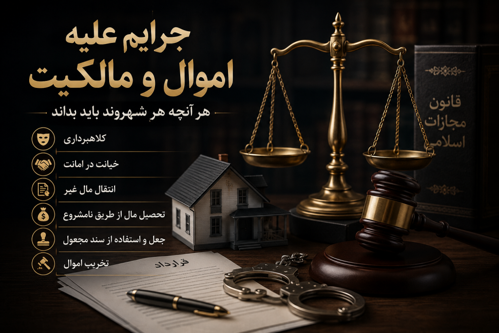 جرایم علیه اموال و مالکیت در حقوق کیفری ایران: آنچه هر شهروند باید بداند