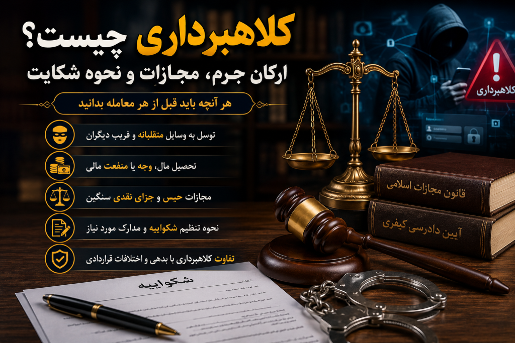 کلاهبرداری چیست؟ ارکان جرم، مجازات و نحوه شکایت