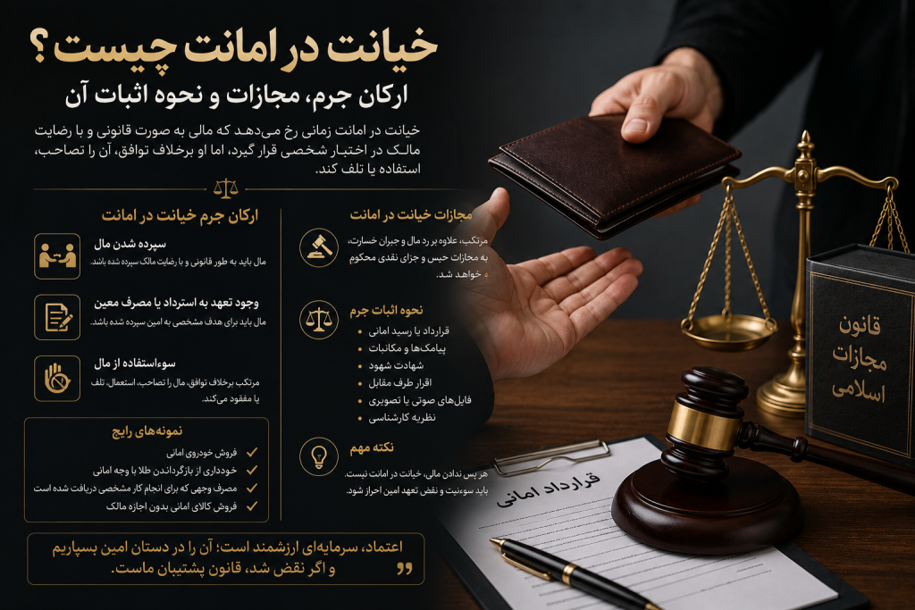 خیانت در امانت چیست؟